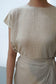Akina Dress in Loose Linen - Cream