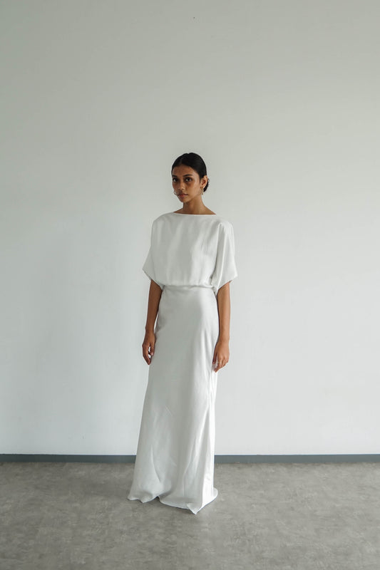 Elyse Dress - Broken White