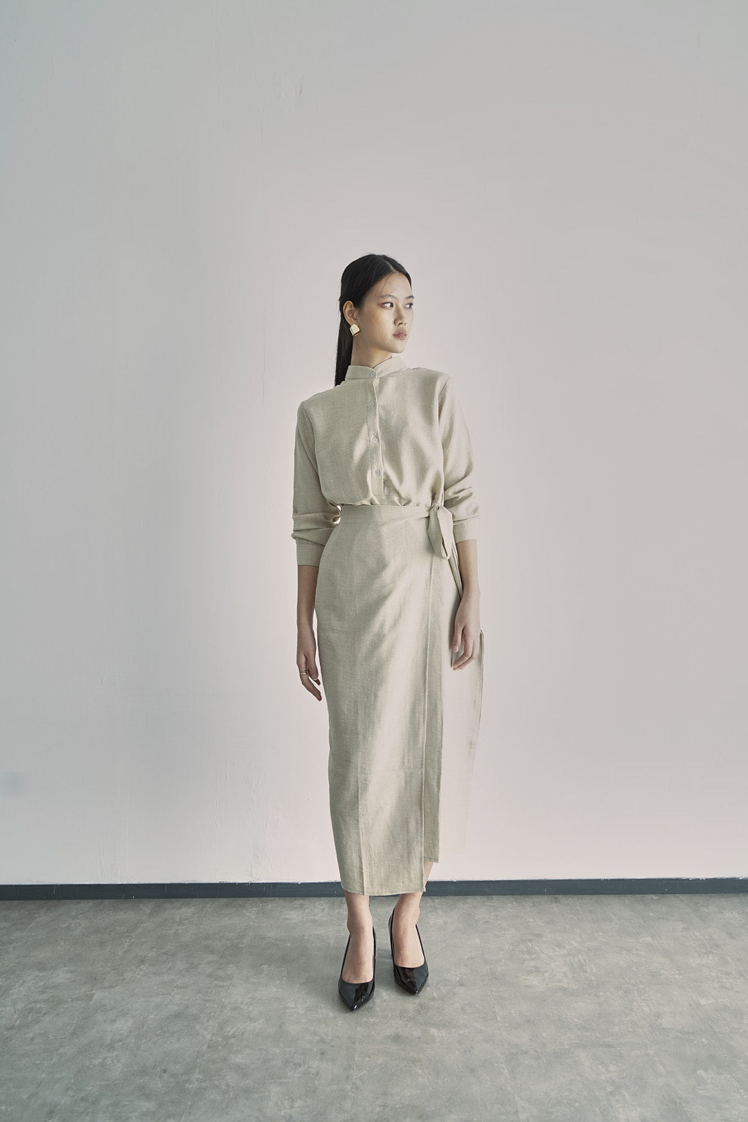 Sada Linen Dress - Cream