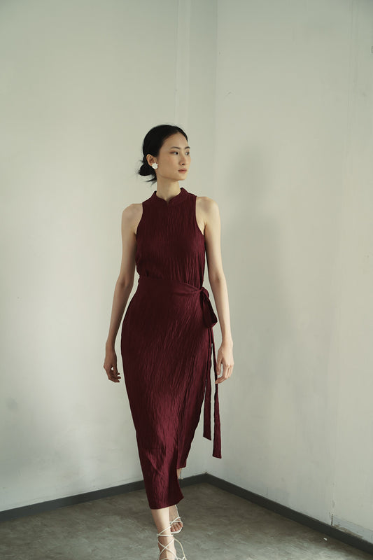 Ming Dress- Maroon