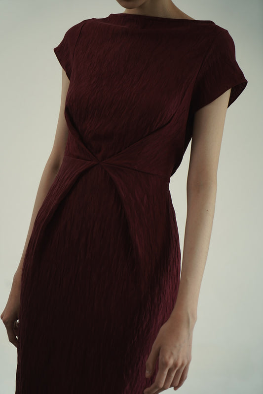 Luna Dress - Maroon