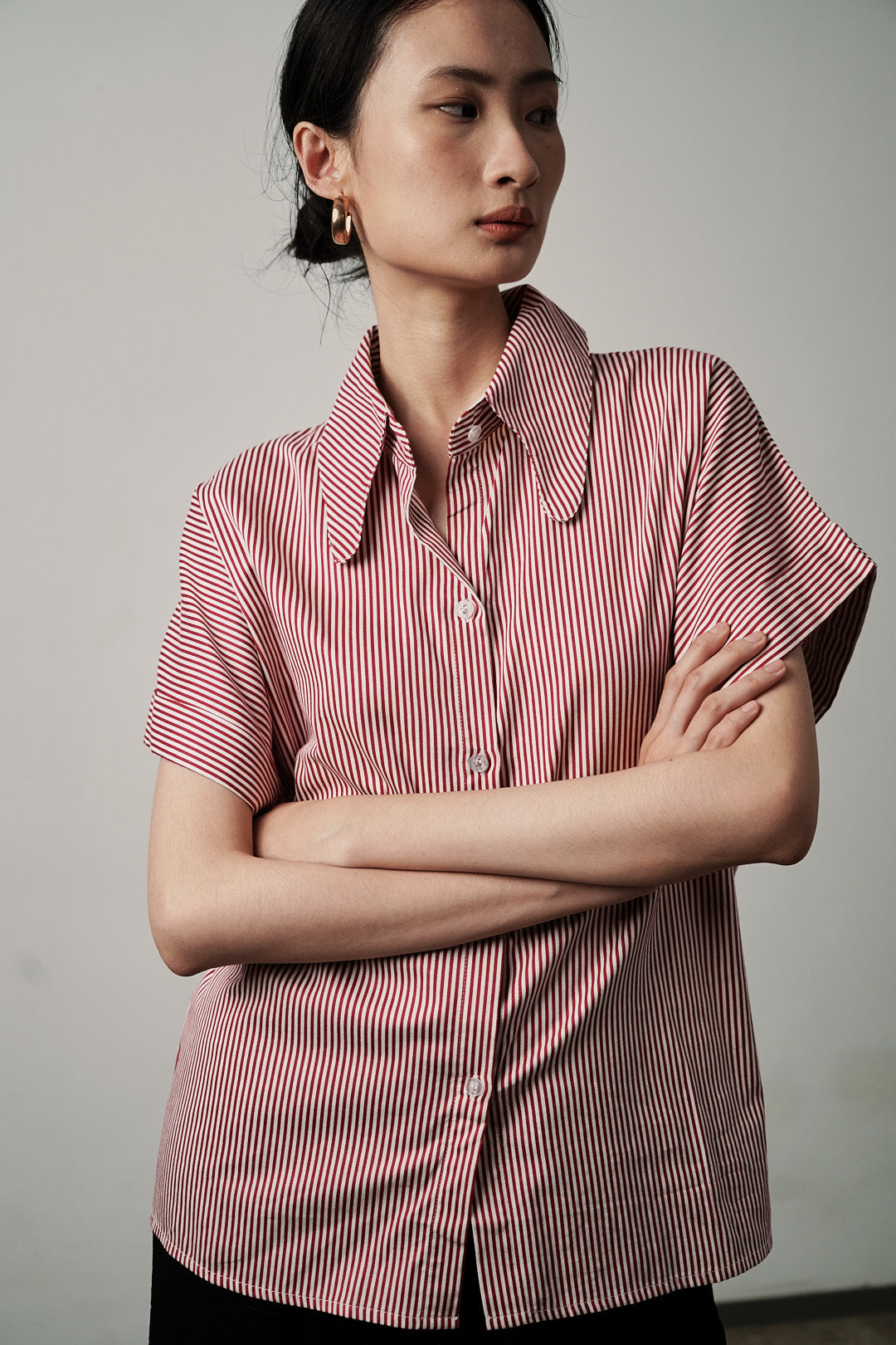 Flint Shirt Maroon Stripes Yourpafon